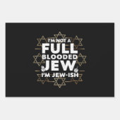 Chanoeka niet vol bloed Joodse Chanoeka Inpakpapier Vel (Voorkant)