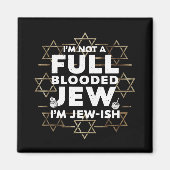 Chanoeka niet vol bloed Joodse Chanoeka Magneet (Voorkant)