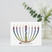 Chanoeka - onthoud feestdagenkaart (Staand voorkant)