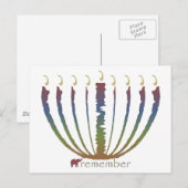 Chanoeka - onthoud feestdagenkaart (Voorkant / Achterkant)