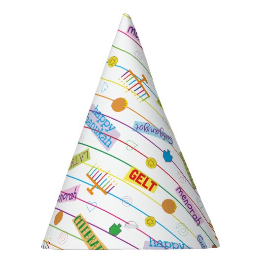 Chanoeka partij Pet "Chanoeka partij" Feesthoedjes (Rechts)