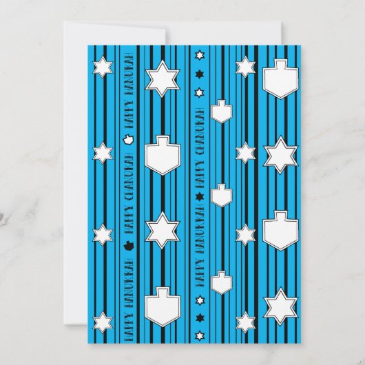 Chanoeka Party Fun Kaart (Achterkant)