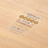 Chanoeka Party Grappig | Hele Latke plezier Acryl Uitnodigingen (Laagn)