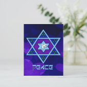 Chanoeka Peace Art Feestdagenkaart (Staand voorkant)