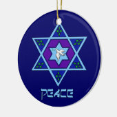 Chanoeka Peace Art Keramisch Ornament (Links)