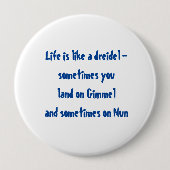 Chanoeka-pen Ronde Button 4,0 Cm (Voorkant)