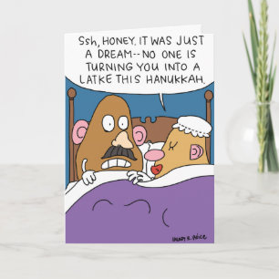 Chanoeka Potatoheads Chanoeka Joke Paper Kaart