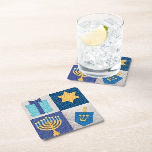 Chanoeka Quilt Onderzetters (Insitu)