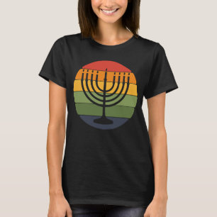 Chanoeka Retro Joodse Supporter Christelijk Israel T-shirt