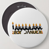 Chanoeka Ronde Button 6,0 Cm (Voorkant /achterkant)