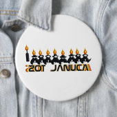 Chanoeka Ronde Button 6,0 Cm (In situ)