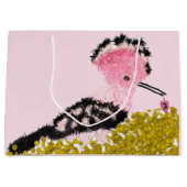 Chanoeka roze dreidel gelt en hop groot cadeauzakje (Voorkant)