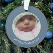 Chanoeka rustieke Menorah Schattigee dubbelzijdige Ornament