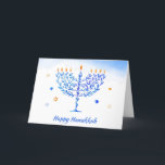Chanoeka-sameach! Gelukkige Chanoeka groeten Feestdagen Kaart<br><div class="desc">Chanoeka-sameach! Happy Chanoeka Groeten Kaart met bewerkbare tekst zodat u uw eigen bericht kunt toevoegen en de familienamen kunt wijzigen. Als dit niet nodig is,  kunt u de tekst wissen.</div>