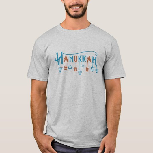 Chanoeka sameach. Happy Chanoeka T-shirt (Voorkant)