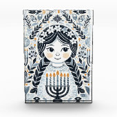 Chanoeka Sameach Radiance Photo Block: Behoud Fotoblokken (Voorkant)