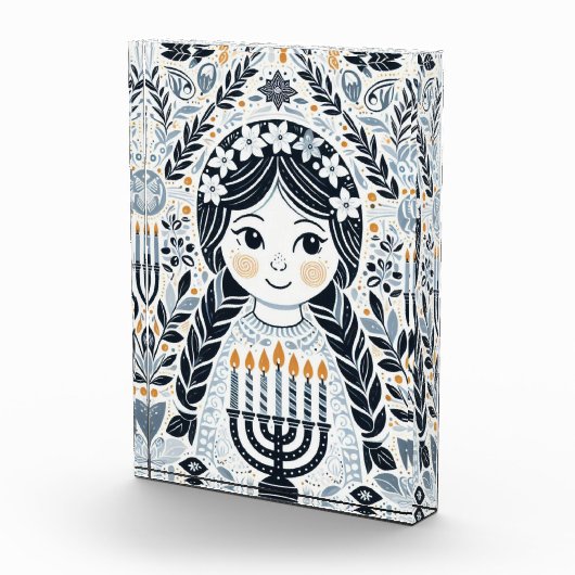 Chanoeka Sameach Radiance Photo Block: Behoud Fotoblokken (Rechts)