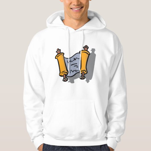 Chanoeka Scroll Mannen Hoodie (Voorkant)