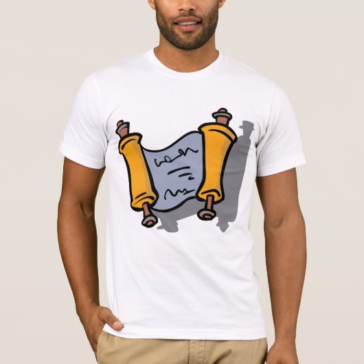 Chanoeka Scroll Mannen T-shirt (Voorkant)