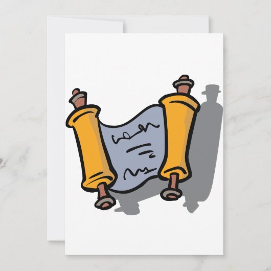 Chanoeka Scroll uitnodigingen (Voorkant)