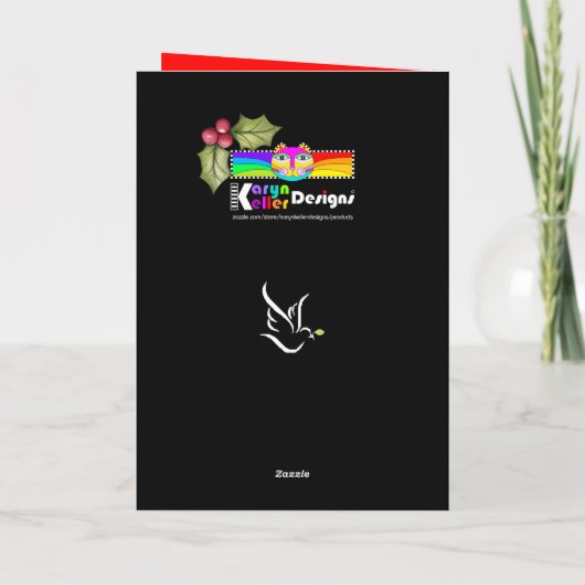 Chanoeka Shalom op Aarde Kaart (Achterkant)