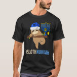 Chanoeka Sloth Menorah Chanoeka Leuk Dier Joods T-shirt<br><div class="desc">Hanukkah Sloth Menorah Chanoeka Leuke dierlijke joodse Feestdagen</div>