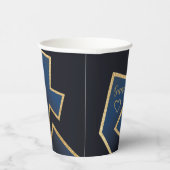 Chanoeka spel op Dreidels 8 oz. Papieren Bekers (Rechts)