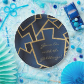 Chanoeka spel op Dreidels Papieren Bordje (Feest)