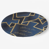 Chanoeka spel op Dreidels Papieren Bordje (Gekanteld)