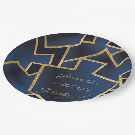 Chanoeka spel op Dreidels Papieren Bordje (Gekanteld)