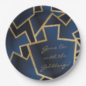 Chanoeka spel op Dreidels Papieren Bordje (Voorkant)