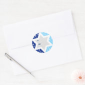 Chanoeka Star van David Snowflake Gift Sticker (Envelop)
