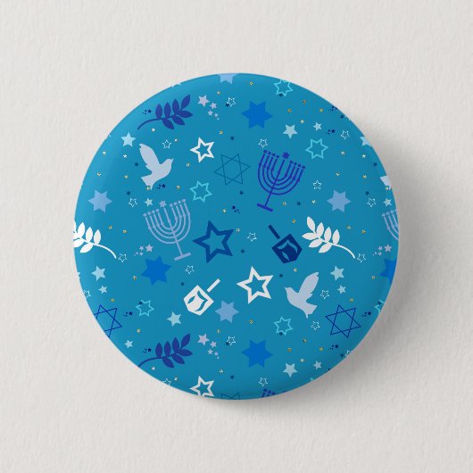 Chanoeka Stars Button (Voorkant)