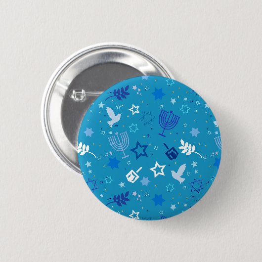 Chanoeka Stars Button (Voorkant /achterkant)