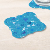 Chanoeka Stars Onderzetters (Gekanteld)