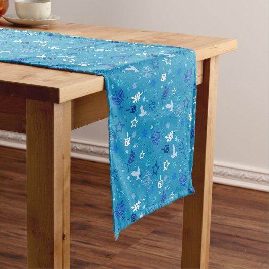 Chanoeka Stars Table Runner Lange Tafelloper (Voorbeeld)
