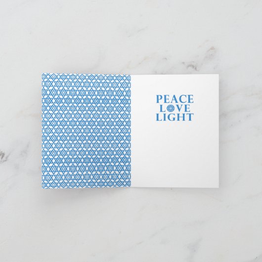 Chanoeka Ster van David - Basset Hound - Jasmijn Feestdagen Kaart (Binnen)