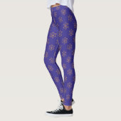 Chanoeka Ster van David Menorah Gold Blue Leggings (Links)