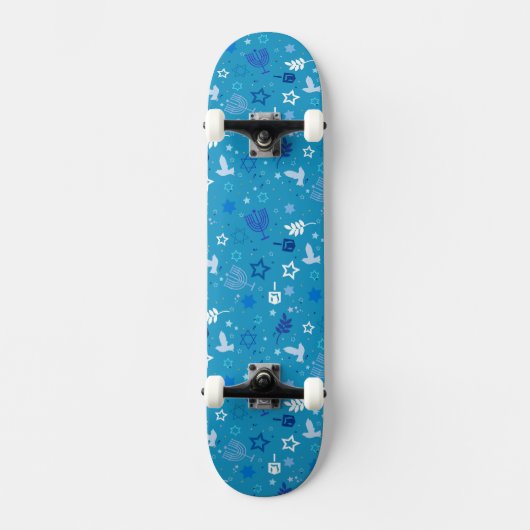 Chanoeka Sterren Skateboard (Voorkant)