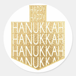 Chanoeka Stickers (1 1/2" of 3")"Chanoeka Dreidel"