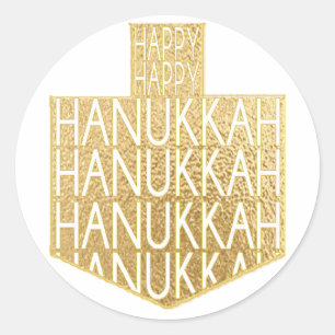 Chanoeka Stickers (1 1/2" of 3")"Chanoeka Dreidel"
