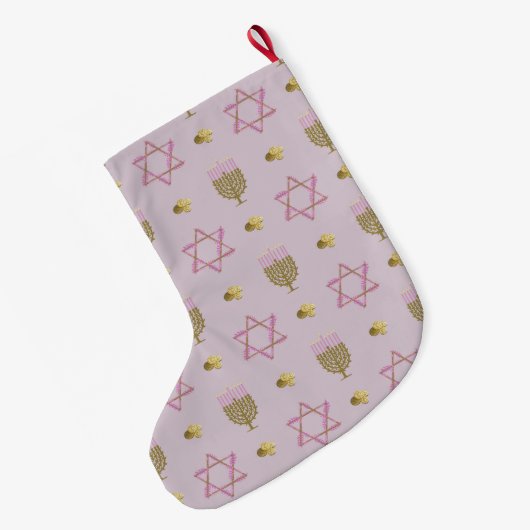 Chanoeka Stocking Grote Kerstsok (Achterkant (Hangend))