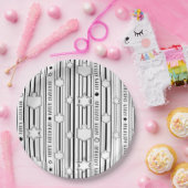 Chanoeka Stripes, Sterren en Dreidels Papieren Bordje (Feest)