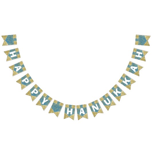 Chanoeka Swallowtail Banner Dreidel Swirls (Alle)