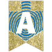 Chanoeka Swallowtail Banner Dreidel Swirls (Derde vlag)