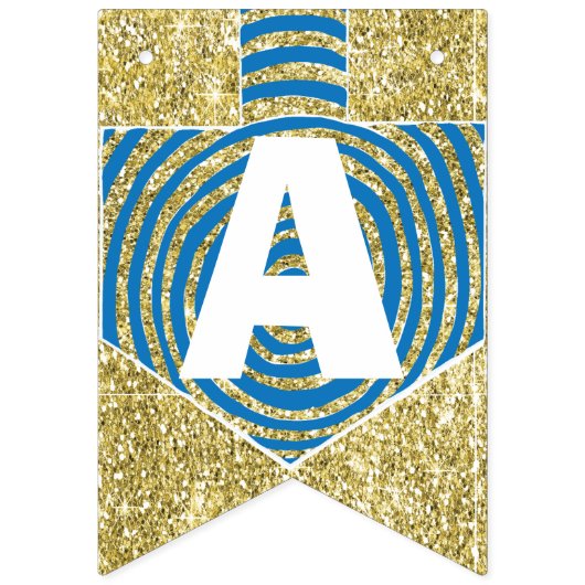 Chanoeka Swallowtail Banner Dreidel Swirls (Derde vlag)