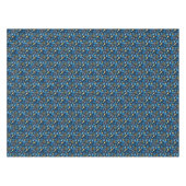 Chanoeka symboliseert blauw patroon tafelkleed (Voorkant (Horizontaal))