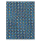 Chanoeka symboliseert blauw patroon tafelkleed (Voorkant)