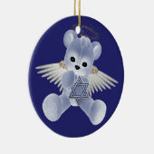 Chanoeka Teddy Bear Keramisch Ornament (Rechts)