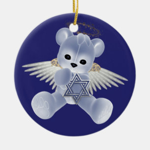Chanoeka Teddy Bear Keramisch Ornament